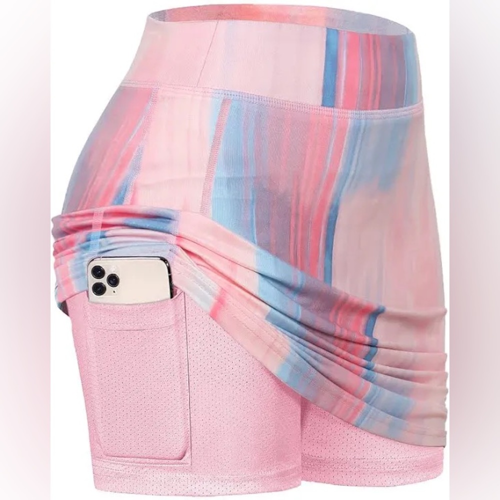 BlevonH Pink Stripe Skort - Size Small
